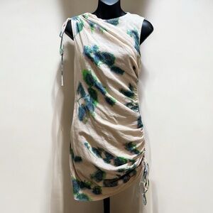 Zara Tie Dye Ruched Dress size Small